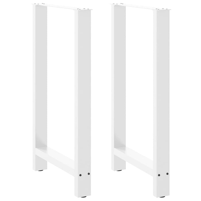 Coffee Table Legs White 2 pcs 60x(100-101) cm Steel