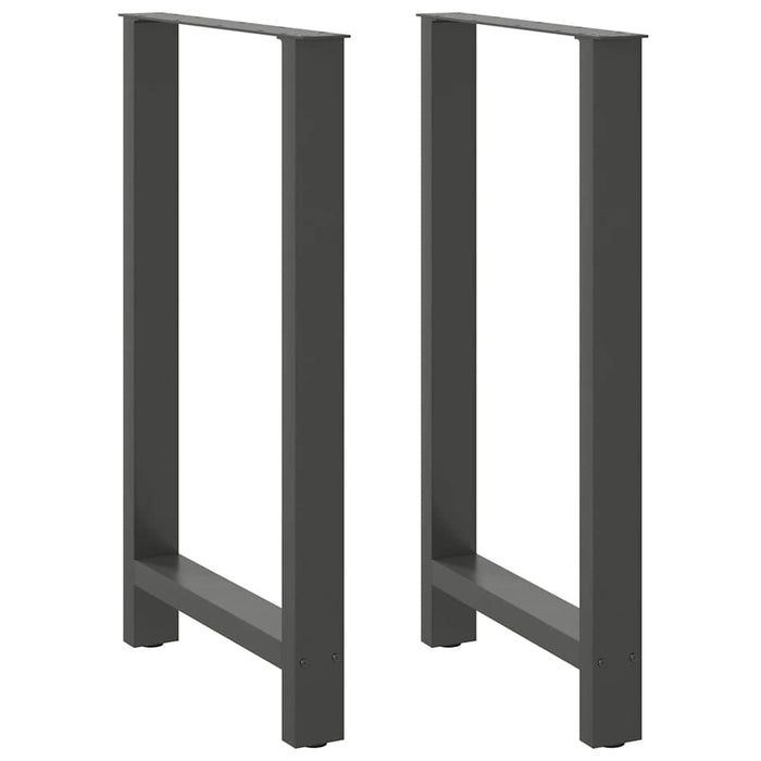 Coffee Table Legs Anthracite 2 pcs 60x(100-101) cm Steel