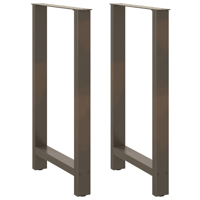 Coffee Table Legs Natural Steel 2 pcs 60x(100-101) cm Steel