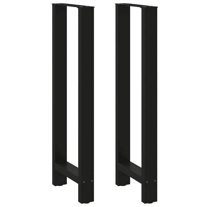 Coffee Table Legs Black 2 pcs 40x(110-111) cm Steel