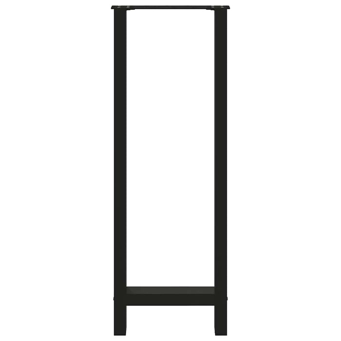 Coffee Table Legs Black 2 pcs 40x(110-111) cm Steel