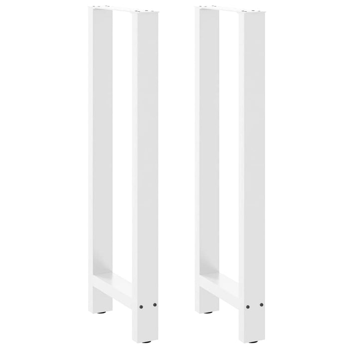 Coffee Table Legs White 2 pcs 40x(110-111) cm Steel