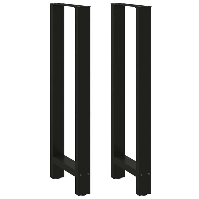 Coffee Table Legs Black 2 pcs 50x(110-111) cm Steel