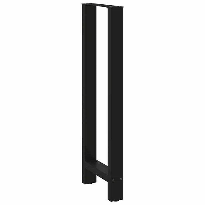 Coffee Table Legs Black 2 pcs 50x(110-111) cm Steel