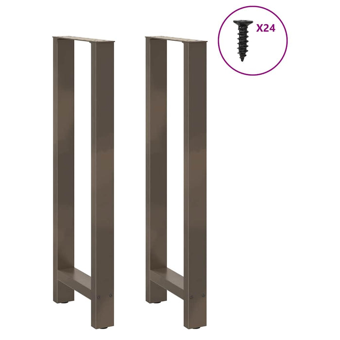 Coffee Table Legs Natural Steel 2 pcs 50x(110-111) cm Steel