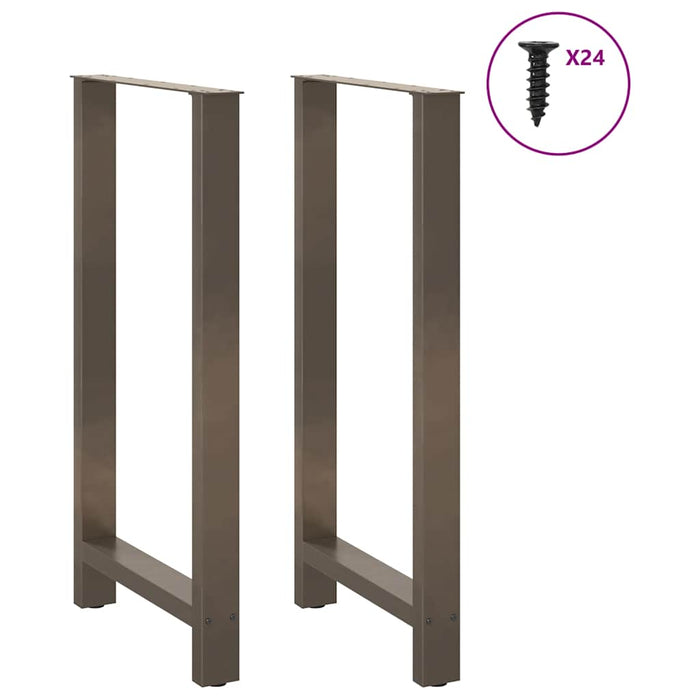 Coffee Table Legs Natural Steel 2 pcs 60x(110-111) cm Steel