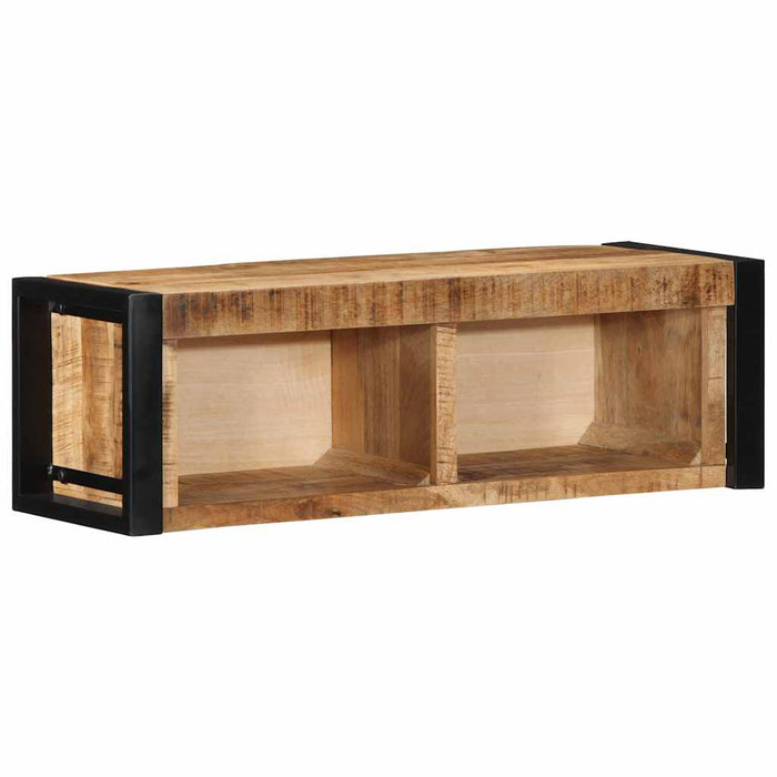 TV Cabinet 80x30x25 cm Solid Rough Wood Mango