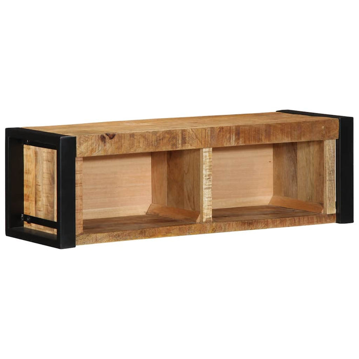 TV Cabinet 80x30x25 cm Solid Rough Wood Mango