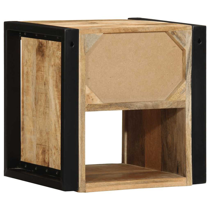 Bedside Cabinet 40x35x40 cm Solid Rough Wood Mango