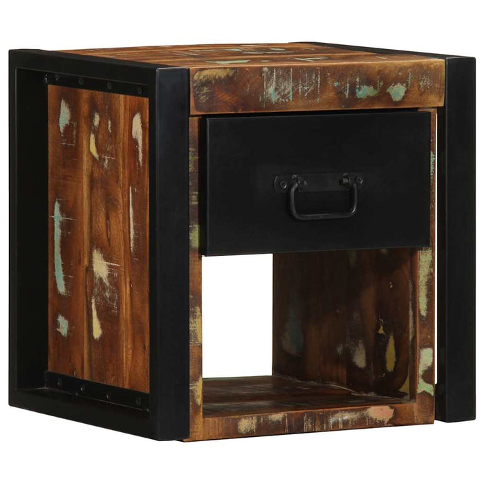 Bedside Cabinet Multicolour 40x35x40 cm Solid Wood Reclaimed