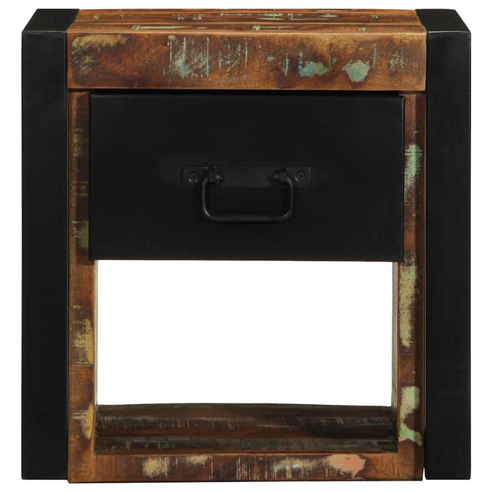 Bedside Cabinet Multicolour 40x35x40 cm Solid Wood Reclaimed