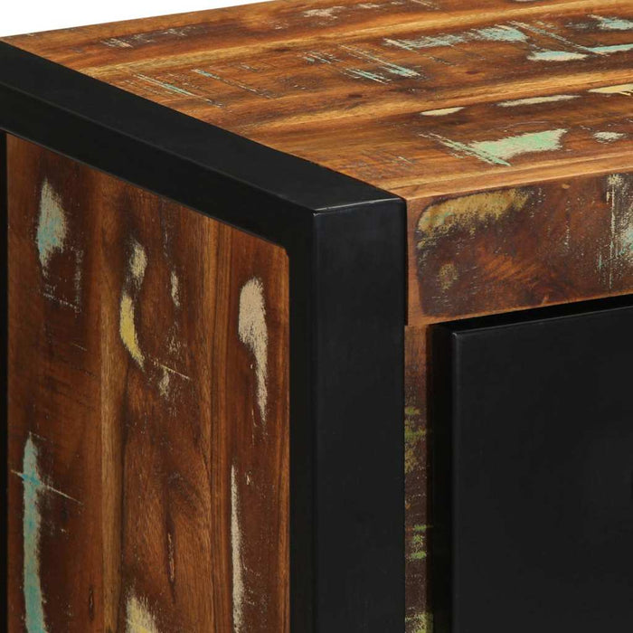 Bedside Cabinet Multicolour 40x35x40 cm Solid Wood Reclaimed