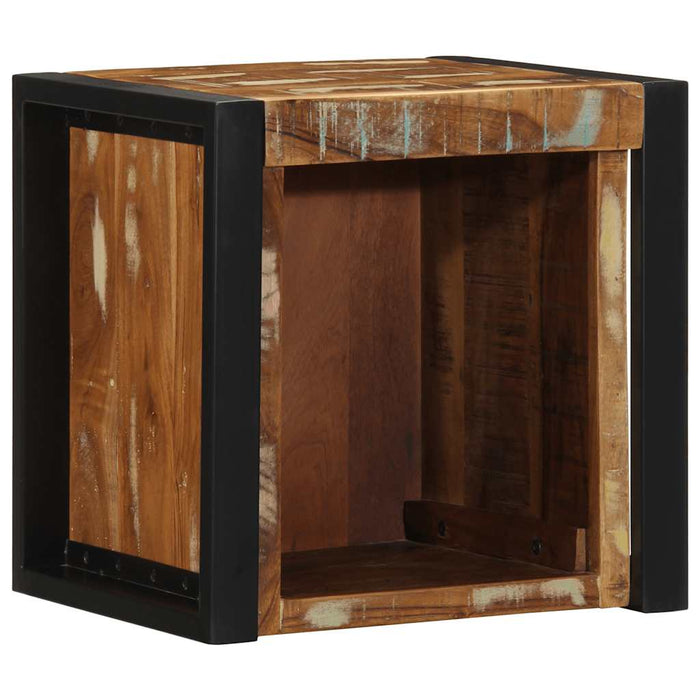 Bedside Cabinet Multicolour 40x35x40 cm Solid Wood Reclaimed