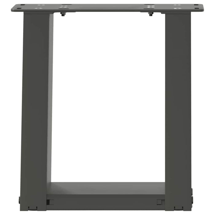 Coffee Table Legs U-Shaped 2 pcs Anthracite 30x(30-31) cm Steel