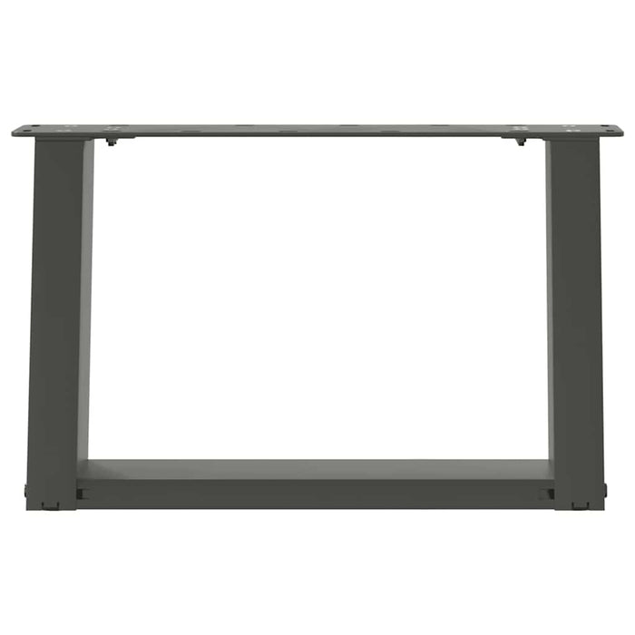 Coffee Table Legs U-Shaped 2 pcs Anthracite 40x(30-31) cm Steel