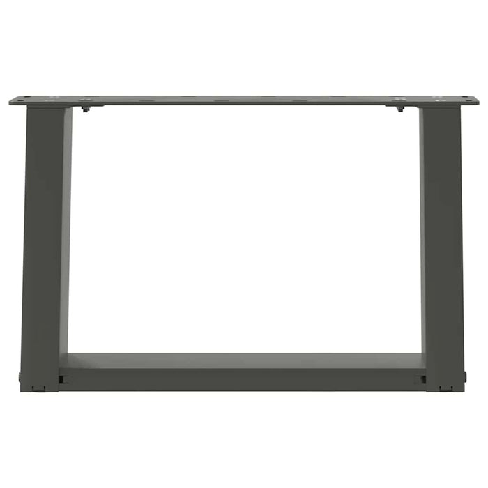 Coffee Table Legs U-Shaped 2 pcs Anthracite 50x(30-31) cm Steel