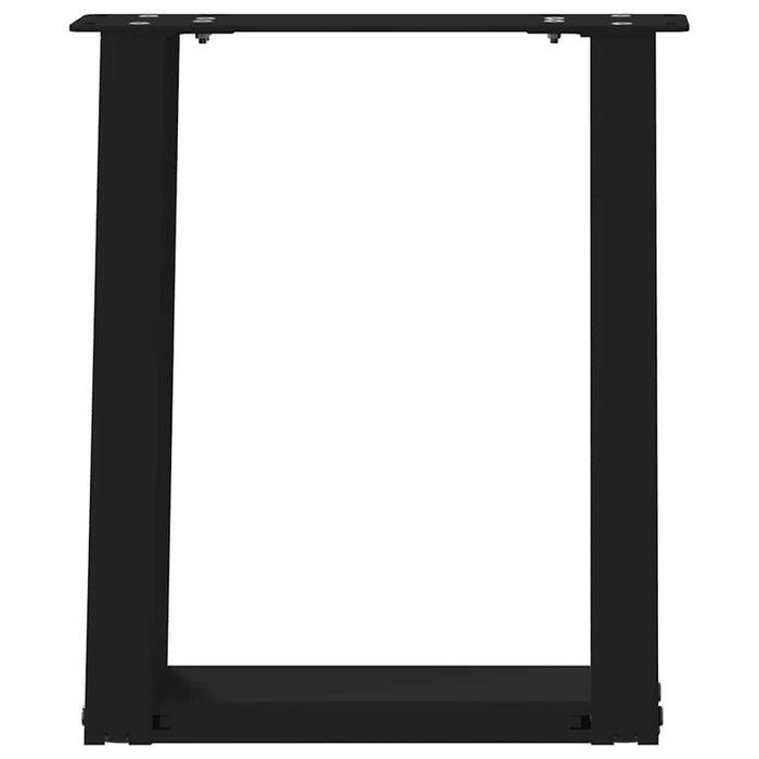 Coffee Table Legs U-Shaped 2 pcs Black 28x(42-43) cm Steel