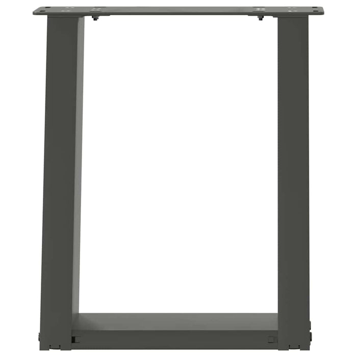 Coffee Table Legs U-Shaped 2 pcs Anthracite 28x(42-43) cm Steel