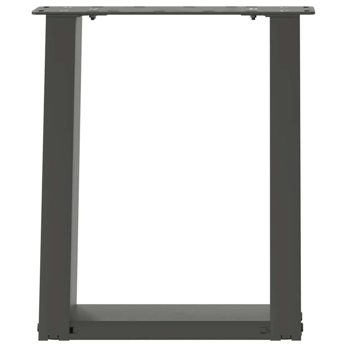 Coffee Table Legs U-Shaped 2 pcs Anthracite 38x(42-43) cm Steel