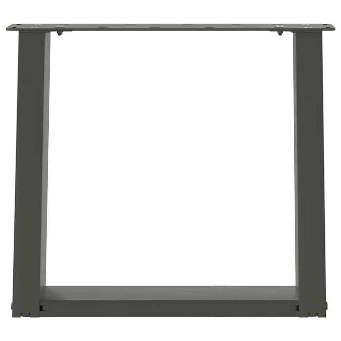 Coffee Table Legs U-Shaped 2 pcs Anthracite 50x(42-43) cm Steel