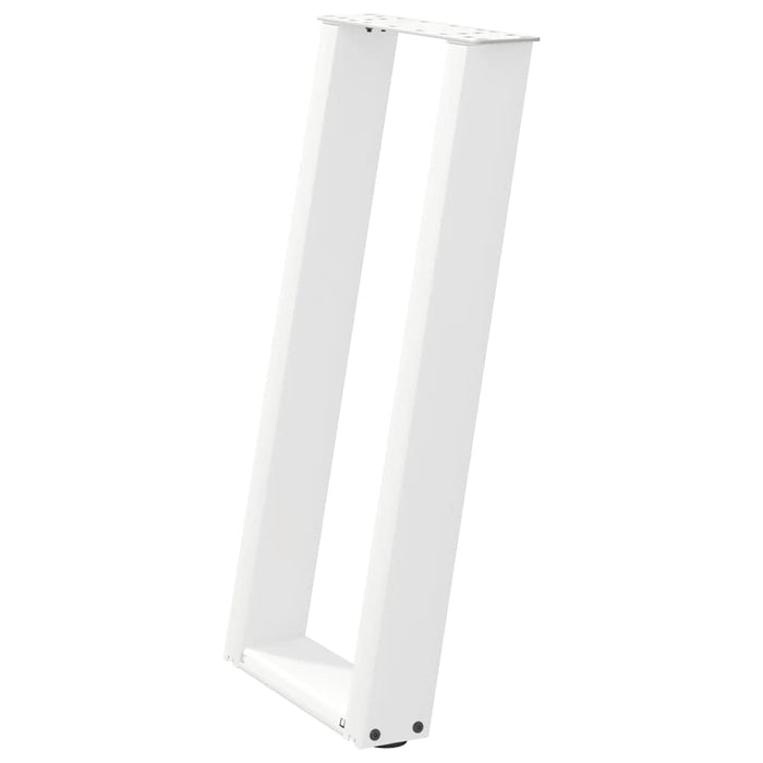 Console Table Legs U-Shaped 2 pcs White 38x(72-73) cm Steel