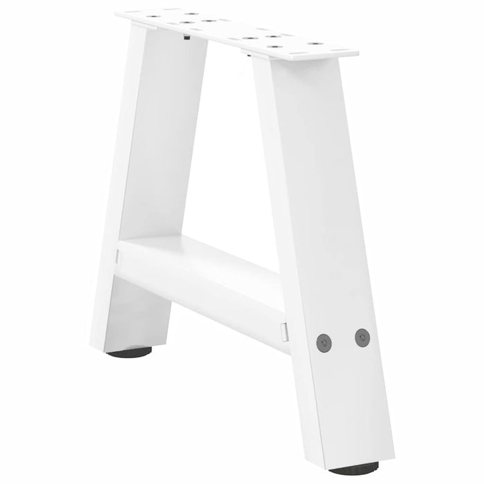 Coffee Table Legs A-Shaped 2 pcs White 30x(30-31) cm Steel