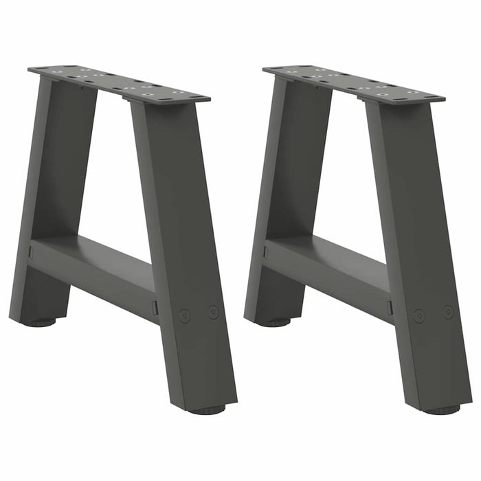 Coffee Table Legs A-Shaped 2 pcs Anthracite 30x(30-31) cm Steel