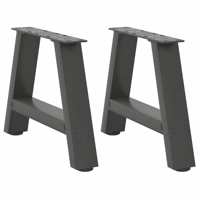 Coffee Table Legs A-Shaped 2 pcs Anthracite 50x(30-31) cm Steel