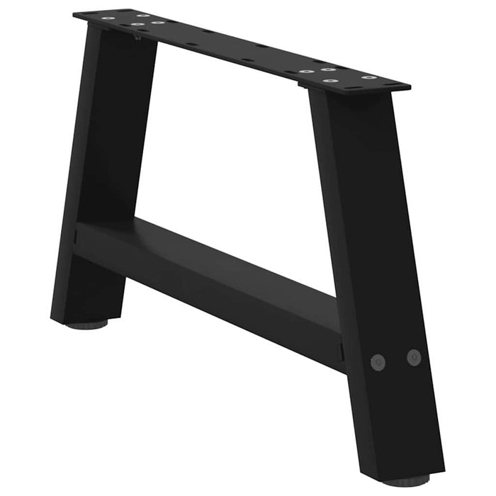 Coffee Table Legs A-Shaped 2 pcs Black 60x(30-31) cm Steel