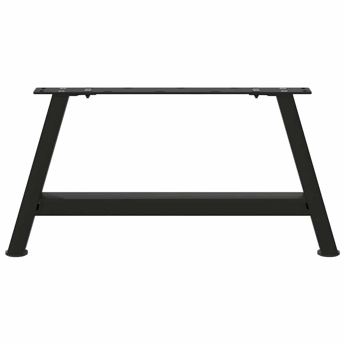 Coffee Table Legs A-Shaped 2 pcs Black 60x(30-31) cm Steel