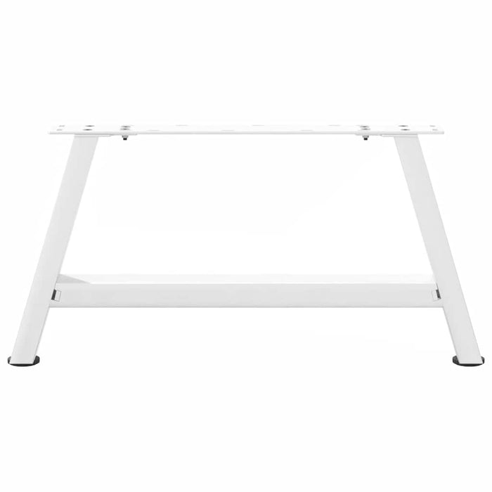 Coffee Table Legs A-Shaped 2 pcs White 60x(30-31) cm Steel