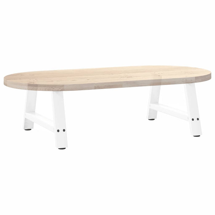 Coffee Table Legs A-Shaped 2 pcs White 60x(30-31) cm Steel