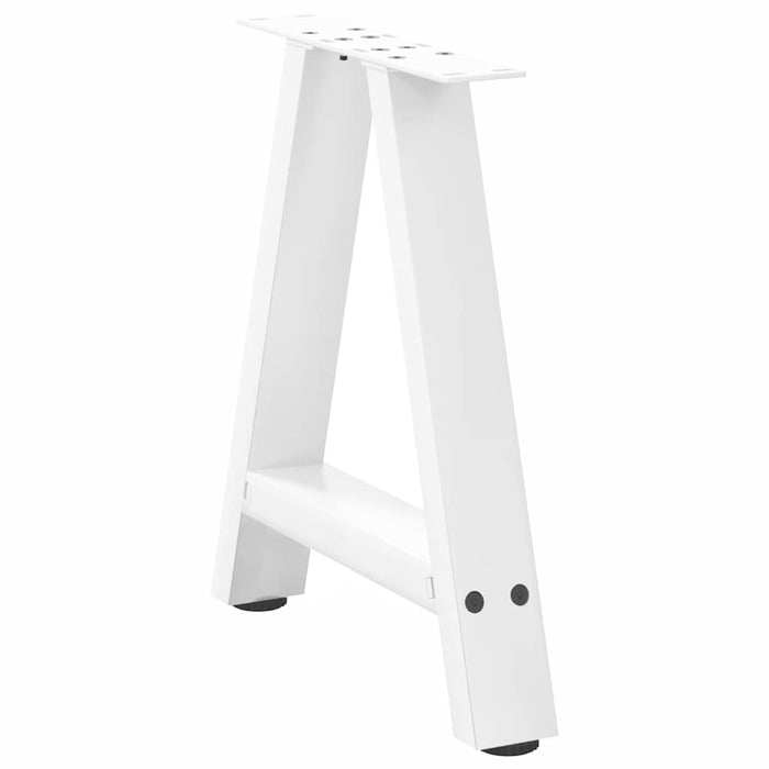 Coffee Table Legs A-Shaped 2 pcs White 38x(42-43) cm Steel