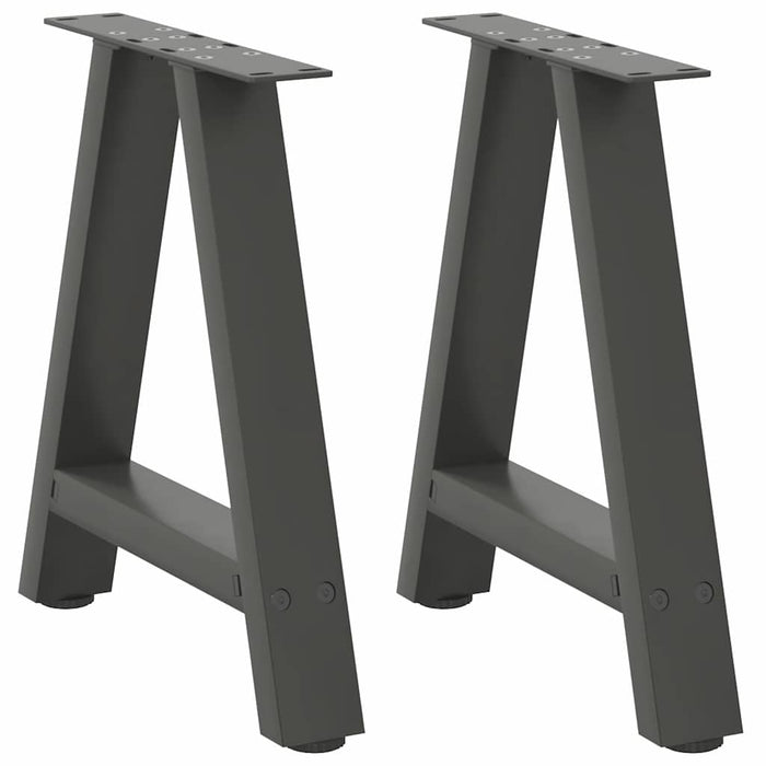 Coffee Table Legs A-Shaped 2 pcs Anthracite 38x(42-43) cm Steel