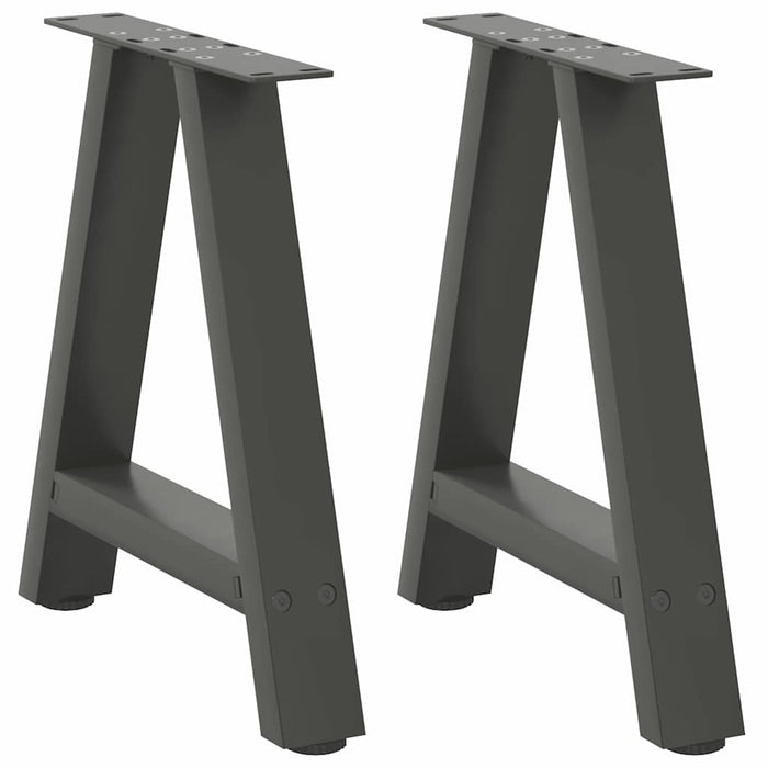 Coffee Table Legs A-Shaped 2 pcs Anthracite 50x(42-43) cm Steel