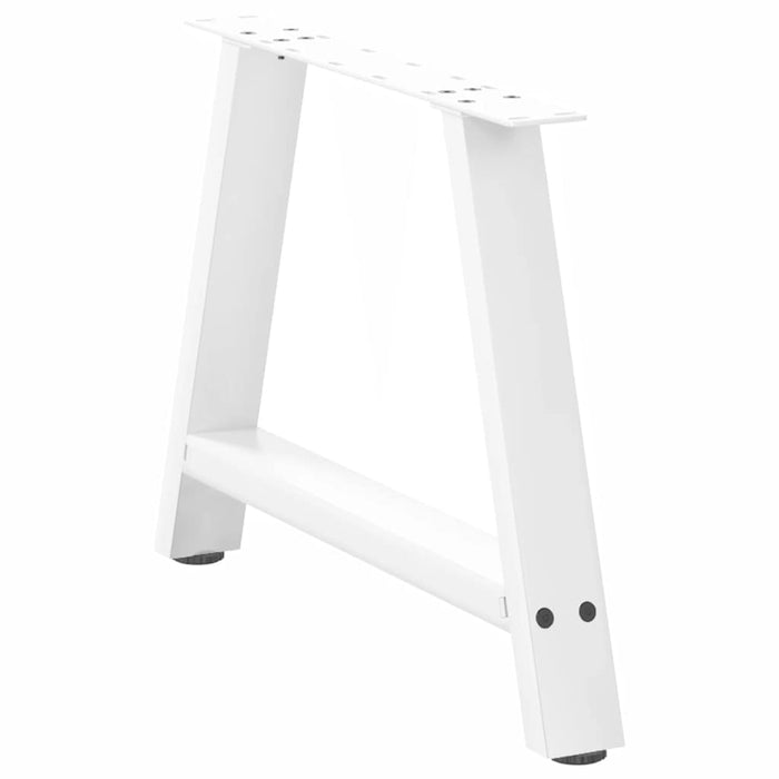 Coffee Table Legs A-Shaped 2 pcs White 60x(42-43) cm Steel