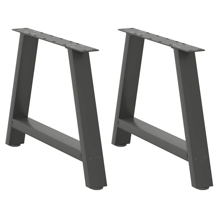 Coffee Table Legs A-Shaped 2 pcs Anthracite 60x(42-43) cm Steel