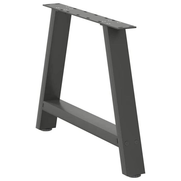 Coffee Table Legs A-Shaped 2 pcs Anthracite 60x(42-43) cm Steel