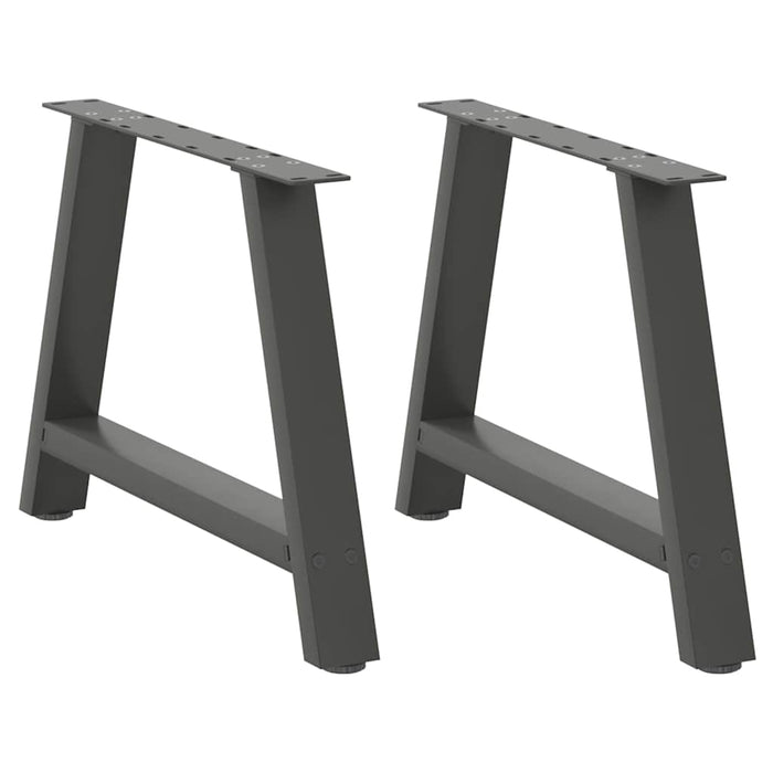 Coffee Table Legs A-Shaped 2 pcs Anthracite 70x(42-43) cm Steel