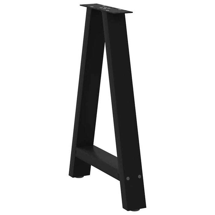 Coffee Table Legs A-Shaped 2 pcs Black 60x(72-73) cm Steel