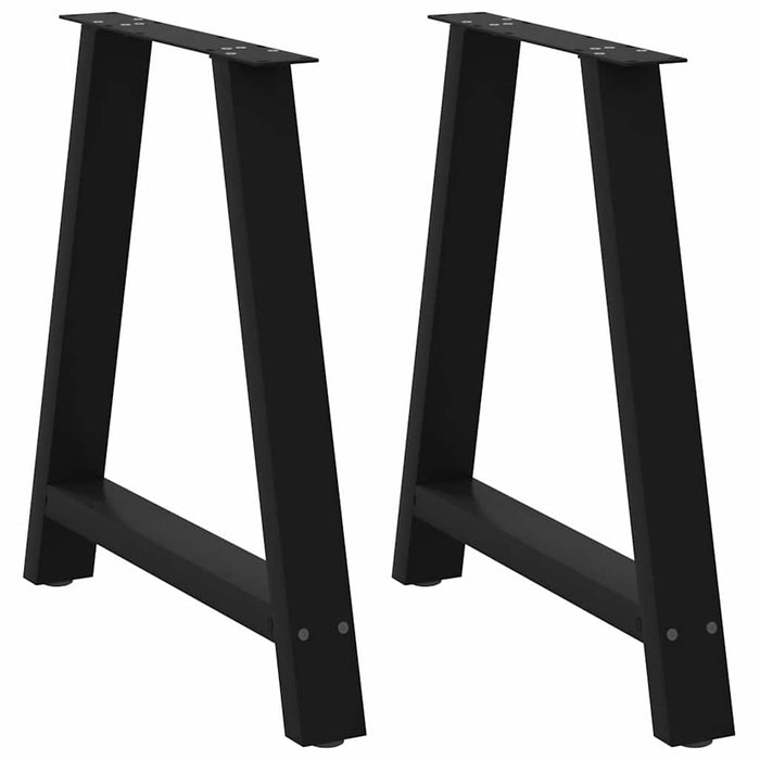 Coffee Table Legs A-Shaped 2 pcs Black 70x(72-73) cm Steel