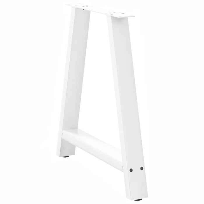 Coffee Table Legs A-Shaped 2 pcs White 70x(72-73) cm Steel