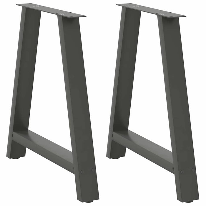 Coffee Table Legs A-Shaped 2 pcs Anthracite 80x(72-73) cm Steel