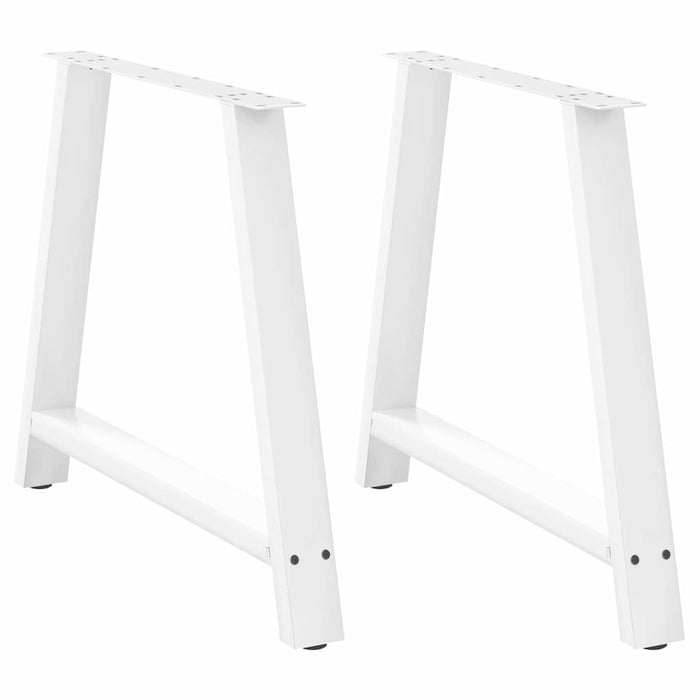 Coffee Table Legs A-Shaped 2 pcs White 90x(72-73) cm Steel