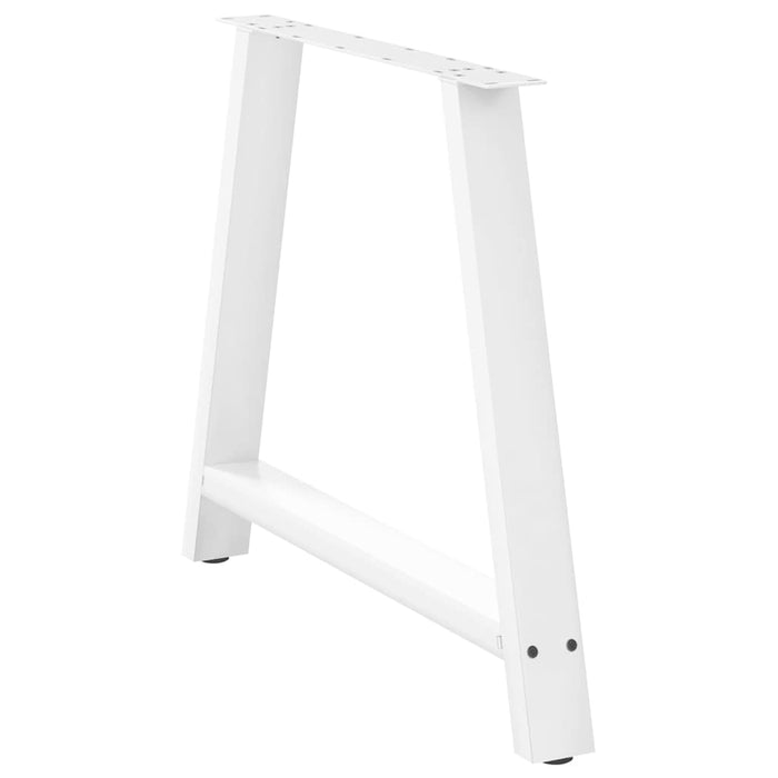 Coffee Table Legs A-Shaped 2 pcs White 90x(72-73) cm Steel