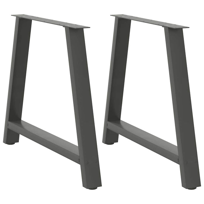 Coffee Table Legs A-Shaped 2 pcs Anthracite 90x(72-73) cm Steel