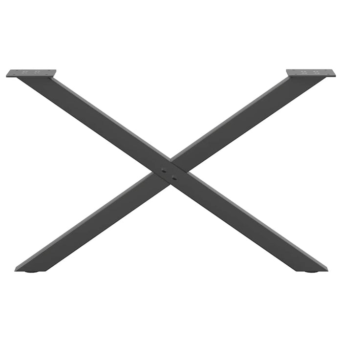 Coffee Table Legs X-Shaped 2 pcs Anthracite 70x(42-43) cm Steel