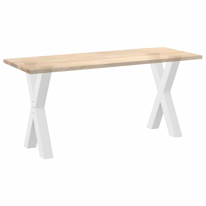 Dining Table Legs X-Shaped 2 pcs White 50x(72-73) cm Steel