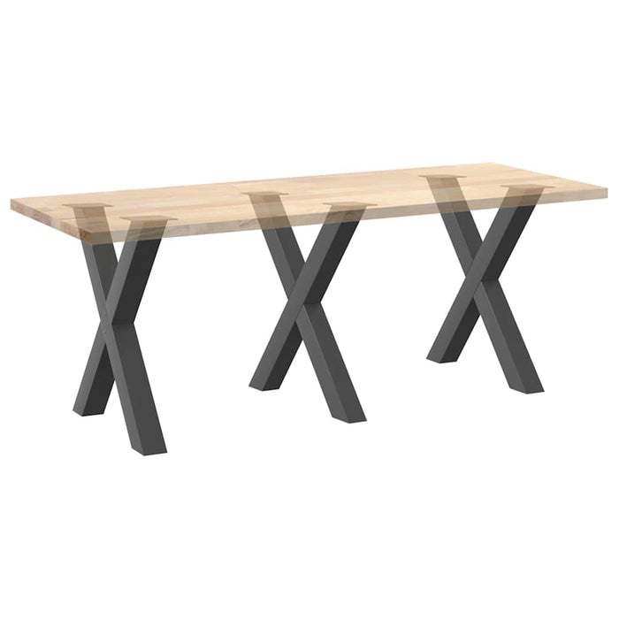 Dining Table Legs X-Shaped 3 pcs Anthracite 80x(72-73) cm Steel