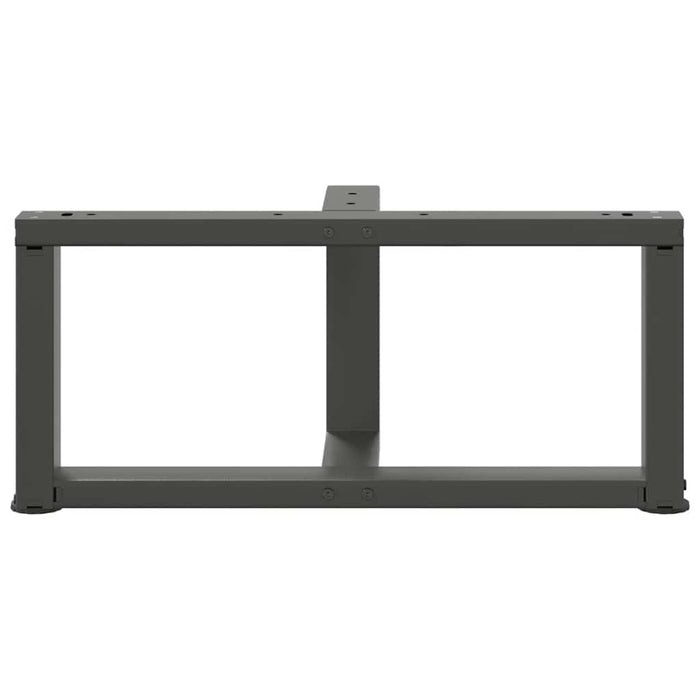 Coffee Table Legs T-Shaped 2 pcs Anthracite 60x25x(30-31) cm Steel